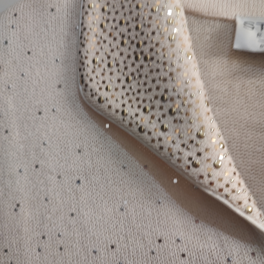 COPY - Size 10 st John evening jacket. Gold and silver details